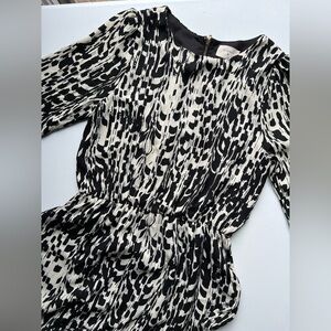 Elegant Black and White Women's Dress